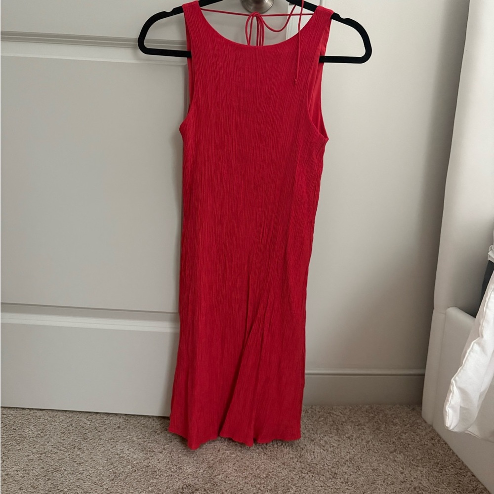Abercrombie & Fitch Red Backless Dress